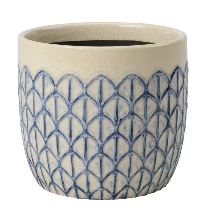 NEW Collectors Indoor Pot 16cm Crème Geo for wholesale by Burgon and Ball
