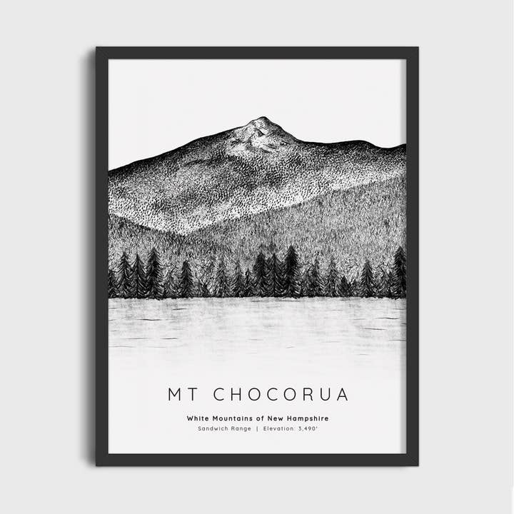 Mt Chocorua Art Print for wholesale by Sherpa Ant