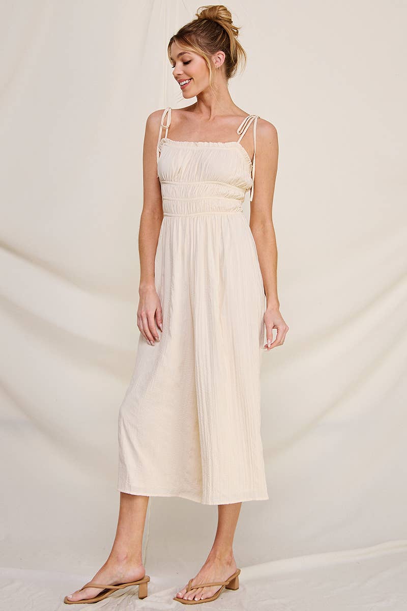 Allie Rose – wholesale Jumpsuit - Dam – Silkeslen ruched Babydoll Jumpsuit7