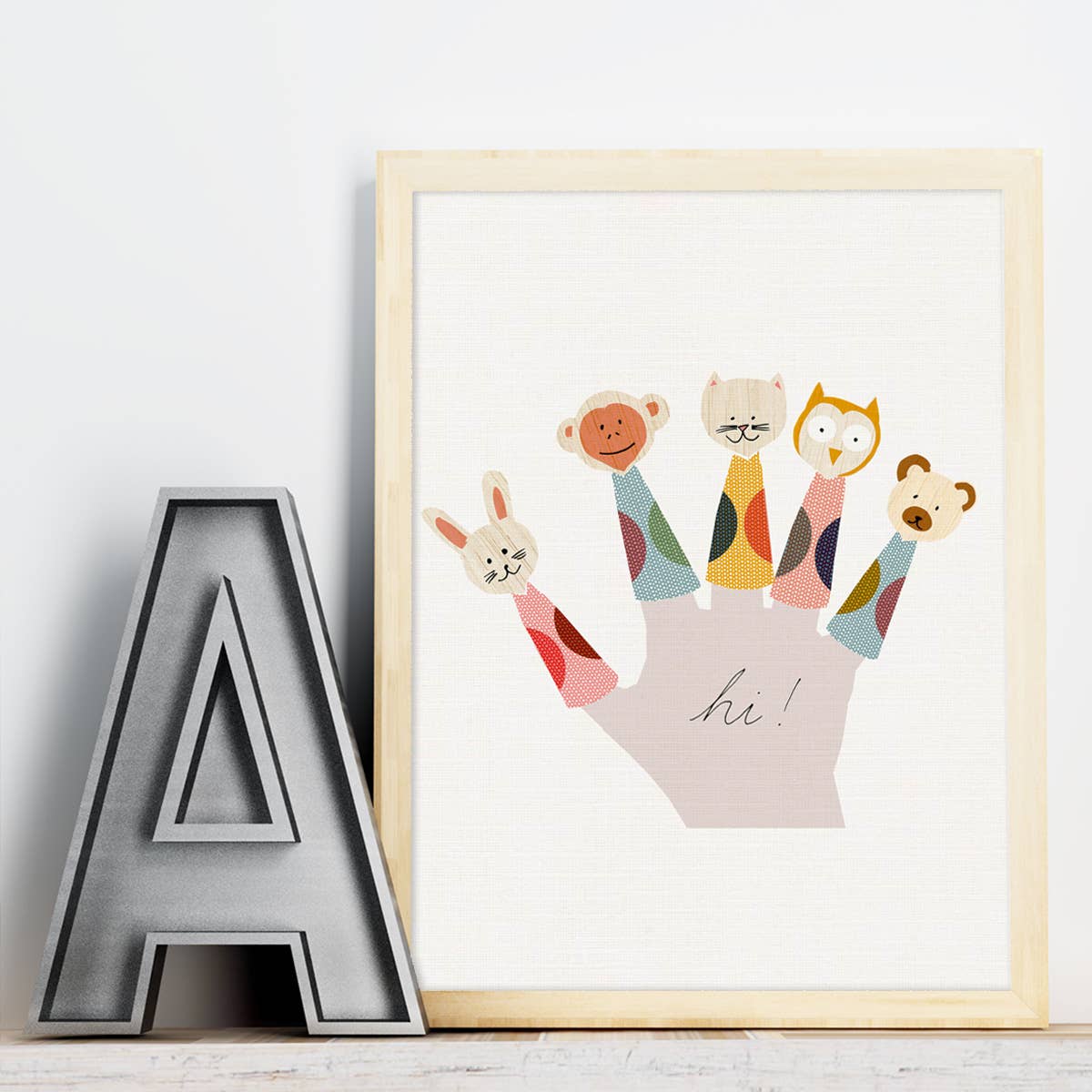 Francesca Iannaccone – wholesale Art print – Kids & baby – Children's Art print - Finger Puppets 1