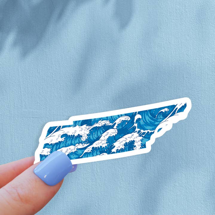 Tennessee Waves State Sticker for wholesale by The State Stickers