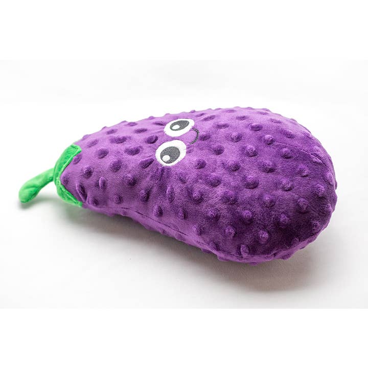 Pet Palette Distribution - Wholesale Pet Plush Toy - Dog - ThoozyPet Eggplant Plush Dog Toy 10"