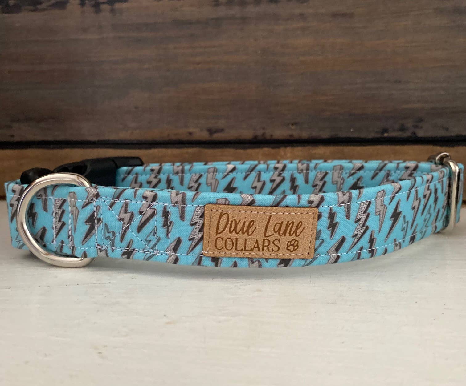 Dixie Lane Collars – coleira - Cão por atacado – Coleira para Cão com Raios Azuis, Dixie Lane Collars2