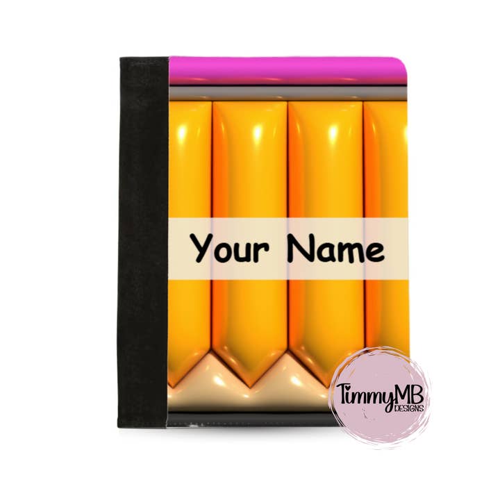 Portfolio de bloc-notes personnalisé - Crayon à bulles pour la vente par TimmyMB Designs