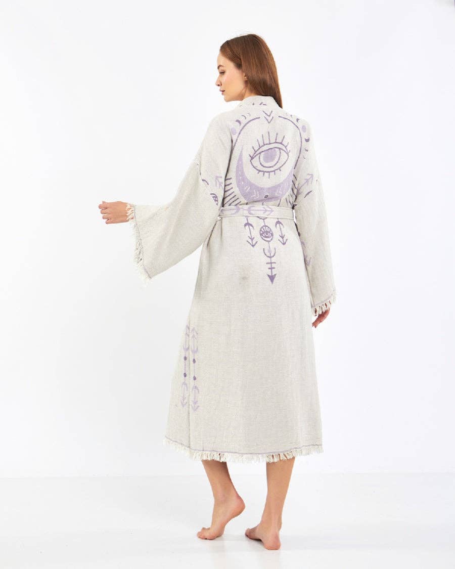 Umays Boho - Wholesale Kimono - Women's - Evil Eye Kimono, Luxury Kimono, Cotton Robe for Women4