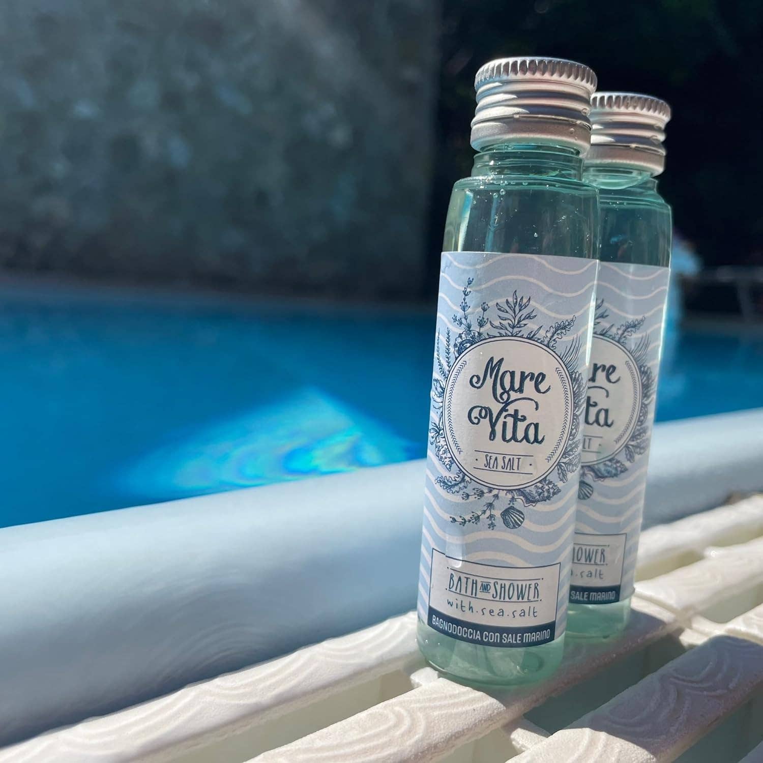 Flexi Amenities - Wholesale Shampoo puck/solid shampoo - Hotel Amenities Marevita Courtesy Set with Sea Salt9