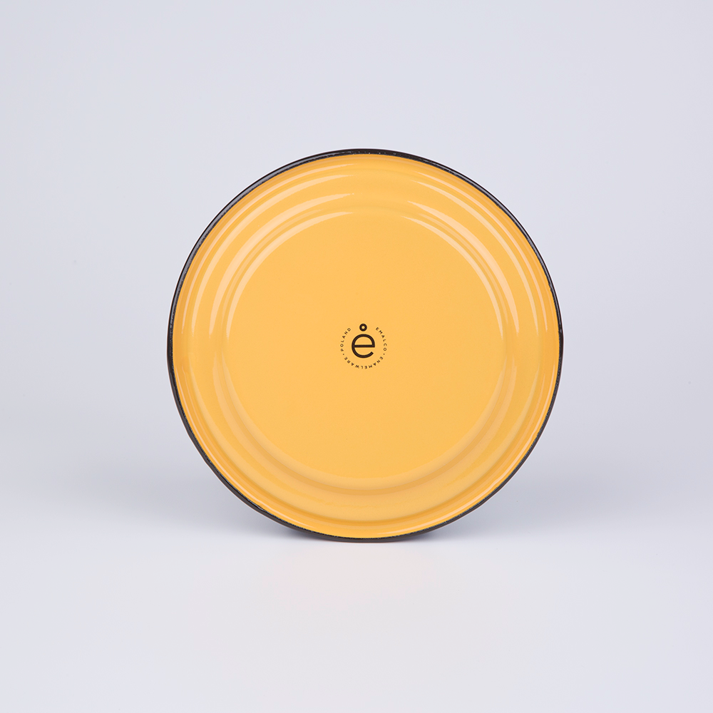 Emalco Enamelware - Wholesale Dinner Plate - 6.7" ENAMEL SIDE PLATE | PLAIN B.2