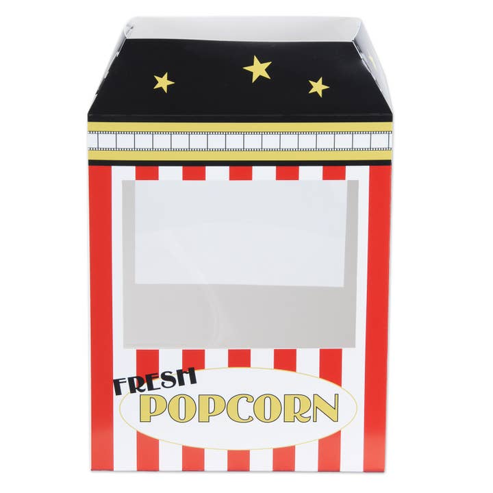 Beistle - Wholesale Decal – Party decorations - 3-D Popcorn Machine Centerpiece, 15¼" x 8¼" x 10½"
