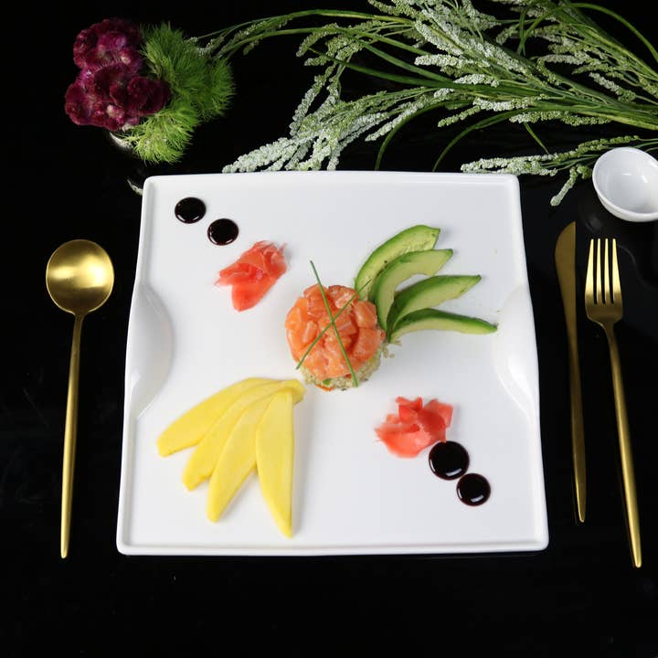 Little White Dish - Vente Service à vaisselle - Ensemble de vaisselle carré - 20 pièces10