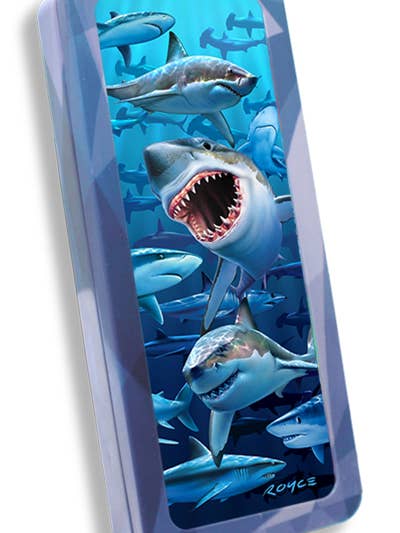 3D Royce Pencil Tin - Sharks for wholesale by Artgame Ltd.