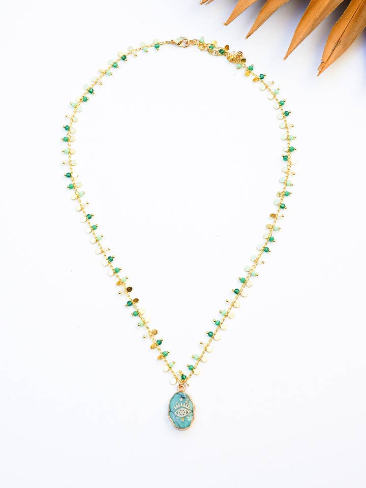 Enchanting Evil Eye Necklace for wholesale by Bali Queen
