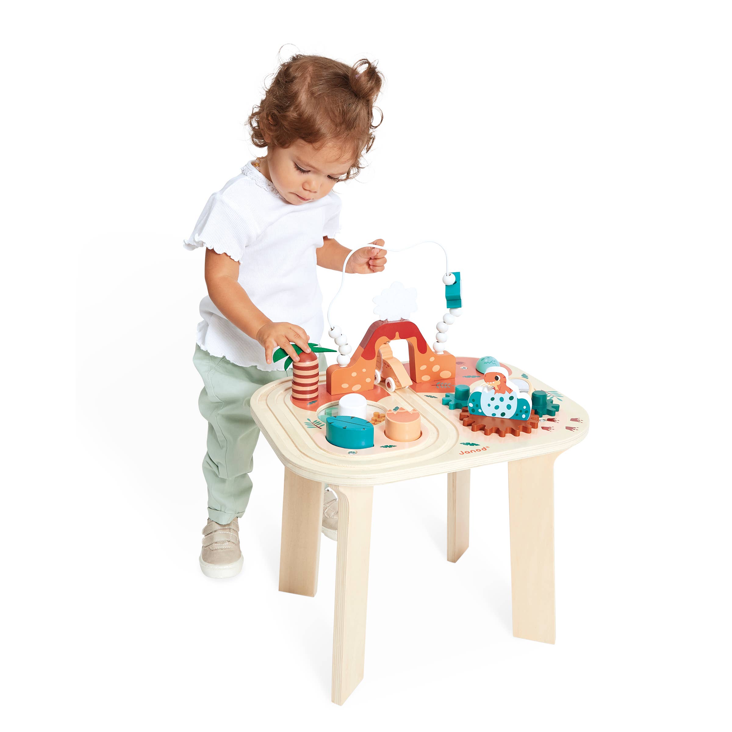 Janod - Wholesale Wood Toy - Kids - Dino | Activity Table | 8 activities | Early development Toy13