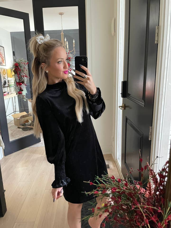 Black Velvet Party Dress for wholesale by Pretty Little Patriot LLC