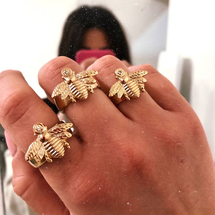 DITTA Alessandra Avallone - Vendita all'ingrosso Anelli cocktail/statement - Anello Ape1