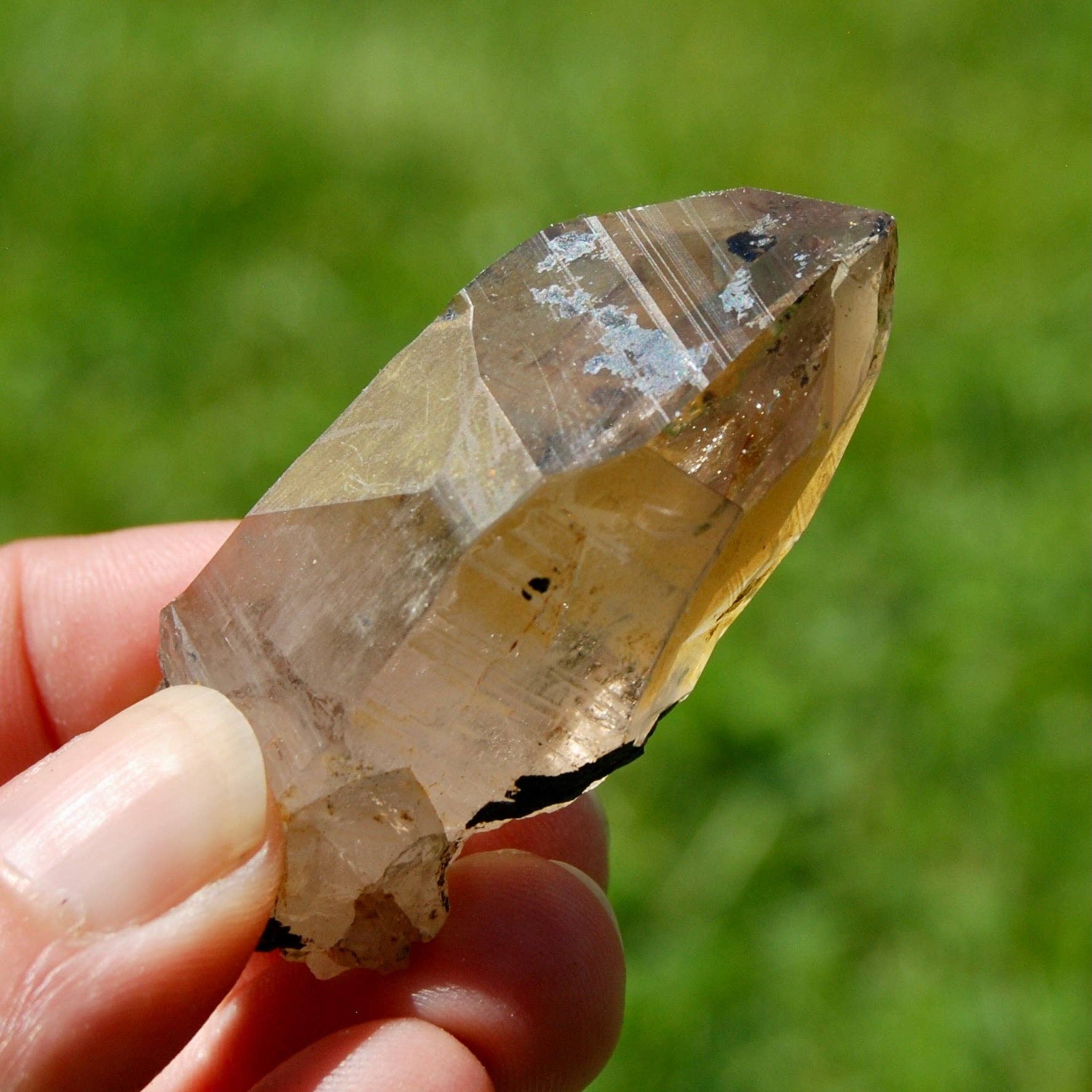 Caspar Curiosities - Wholesale Spiritual Stone/Crystal - 2.3in 45g Intricate Smoky Quartz Crystal Cathedral, Akashic Lines, Malawi msq143
