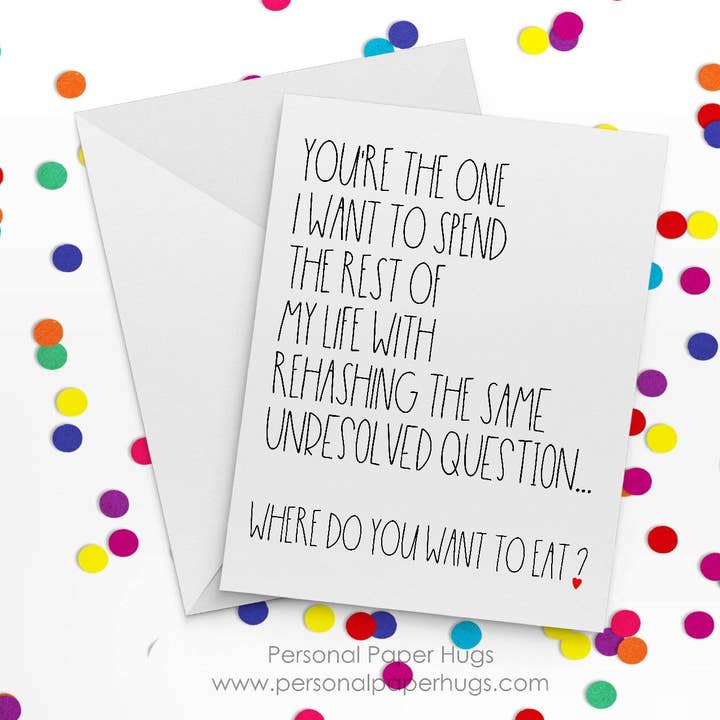 Personal Paper Hugs - Wholesale Valentine's Day Card - Funny Valentine Card - Funny Valentine's Day Card - Funny Relationship Card - Funny Valentine Card Boyfriend - Funny Valentine Girlfriend