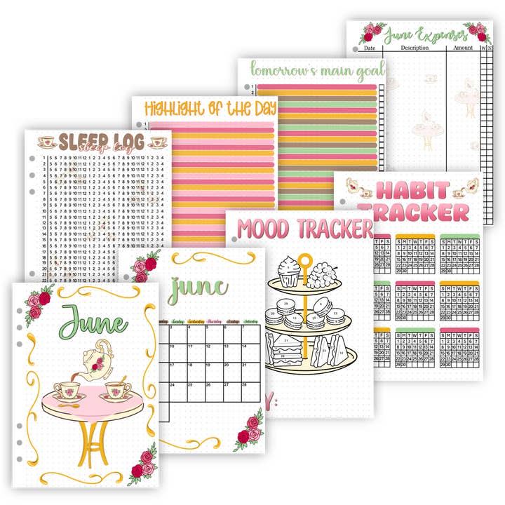 Naomi's Happy Place Shop - Wholesale Planner - 2025 Individual Monthly Pages5