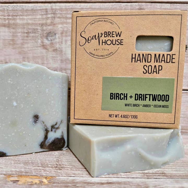 Birch + Driftwood Bar Soap for wholesale by Soap Brewhouse