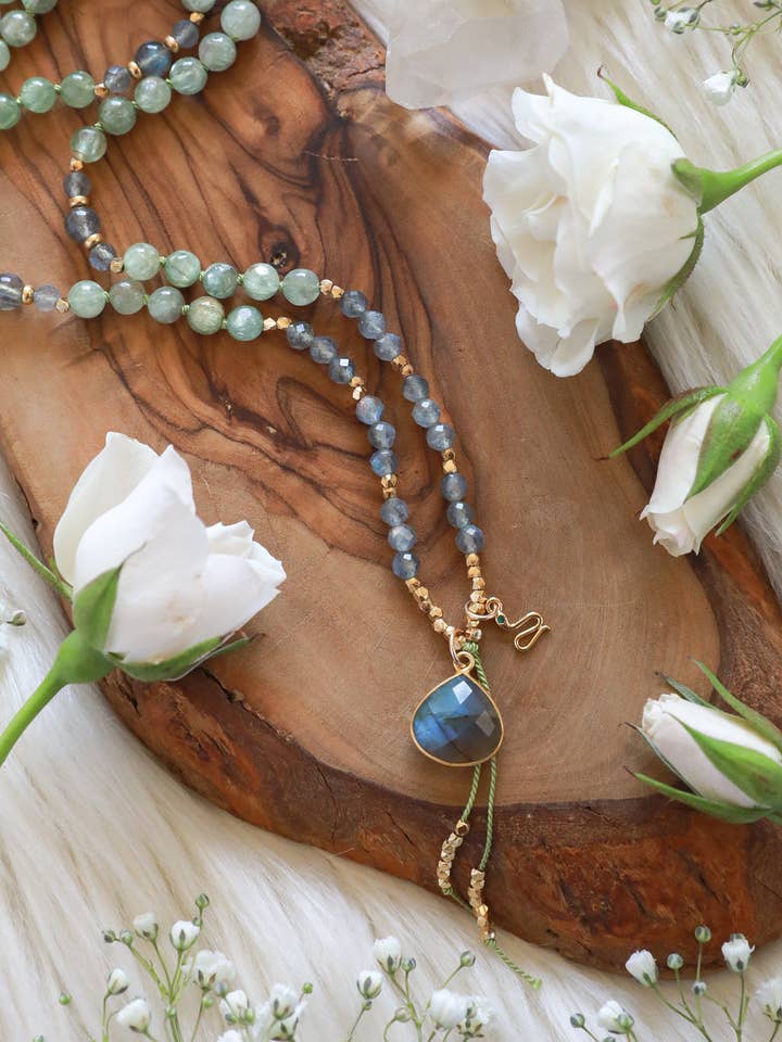 Verdant Moon Mala for wholesale by Malabella Jewels