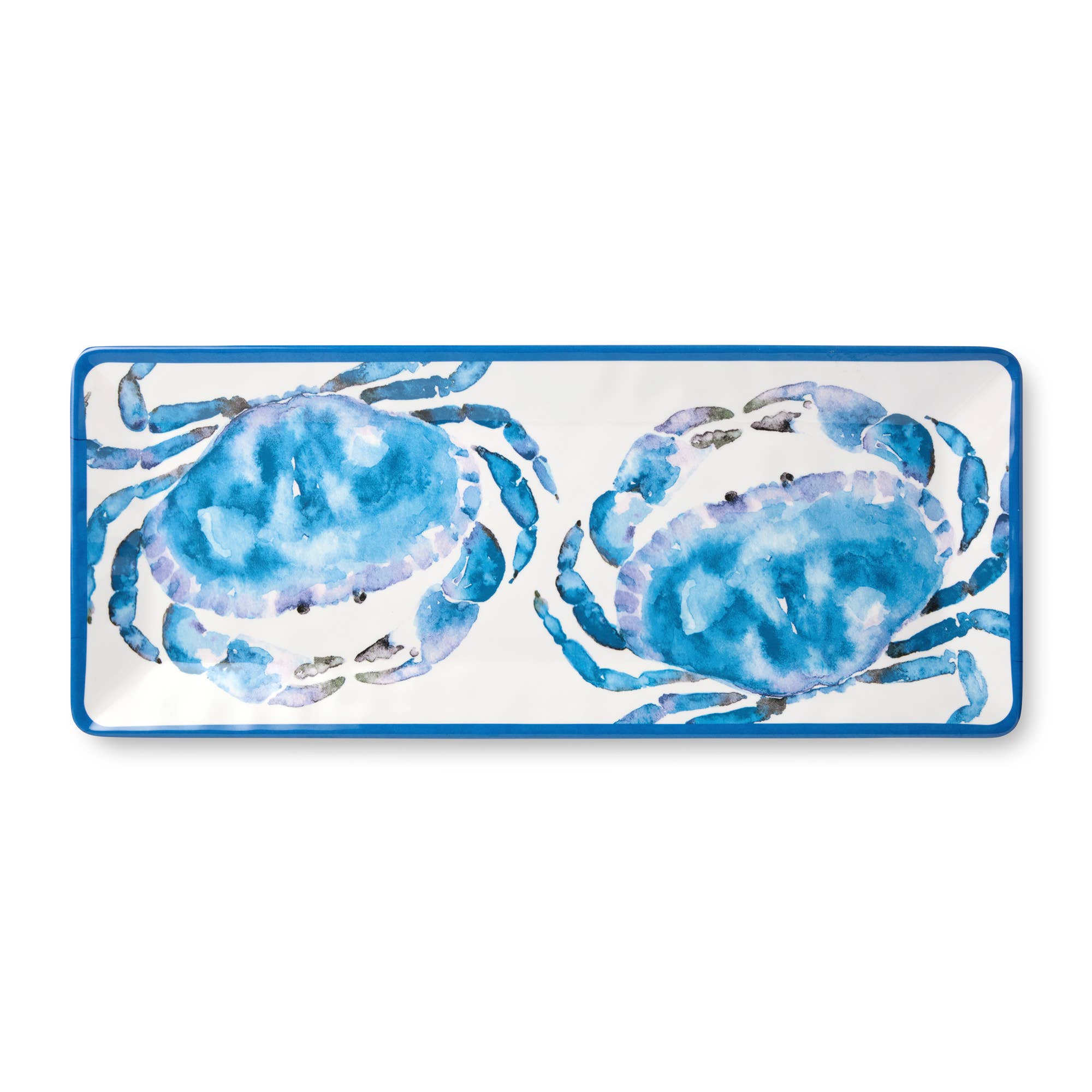 Certified International – wholesale Platter – Beach House Crab Rectangular Platter 19" x 8"1