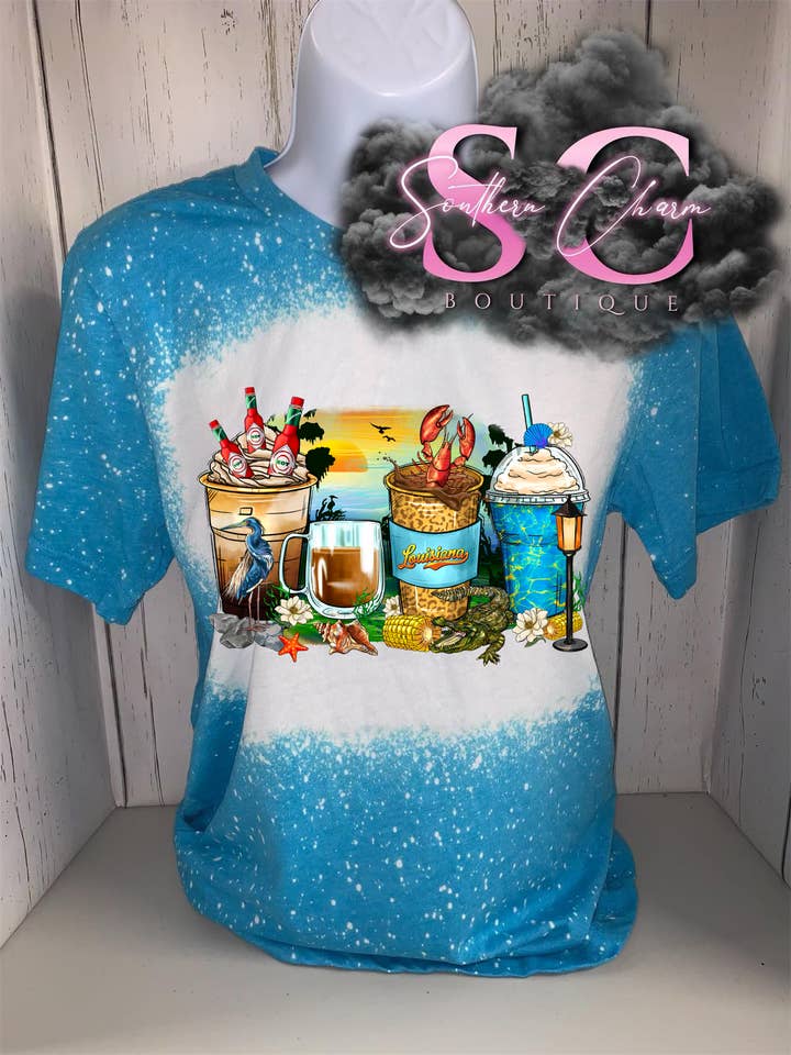 Louisiana Latte (Heather Aqua) for wholesale by Southern Charm Boutique