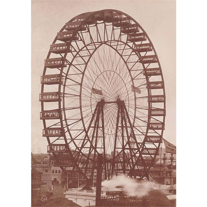 Art Print AA-517 Huge Ferris Wheel for wholesale by Found Image Press
