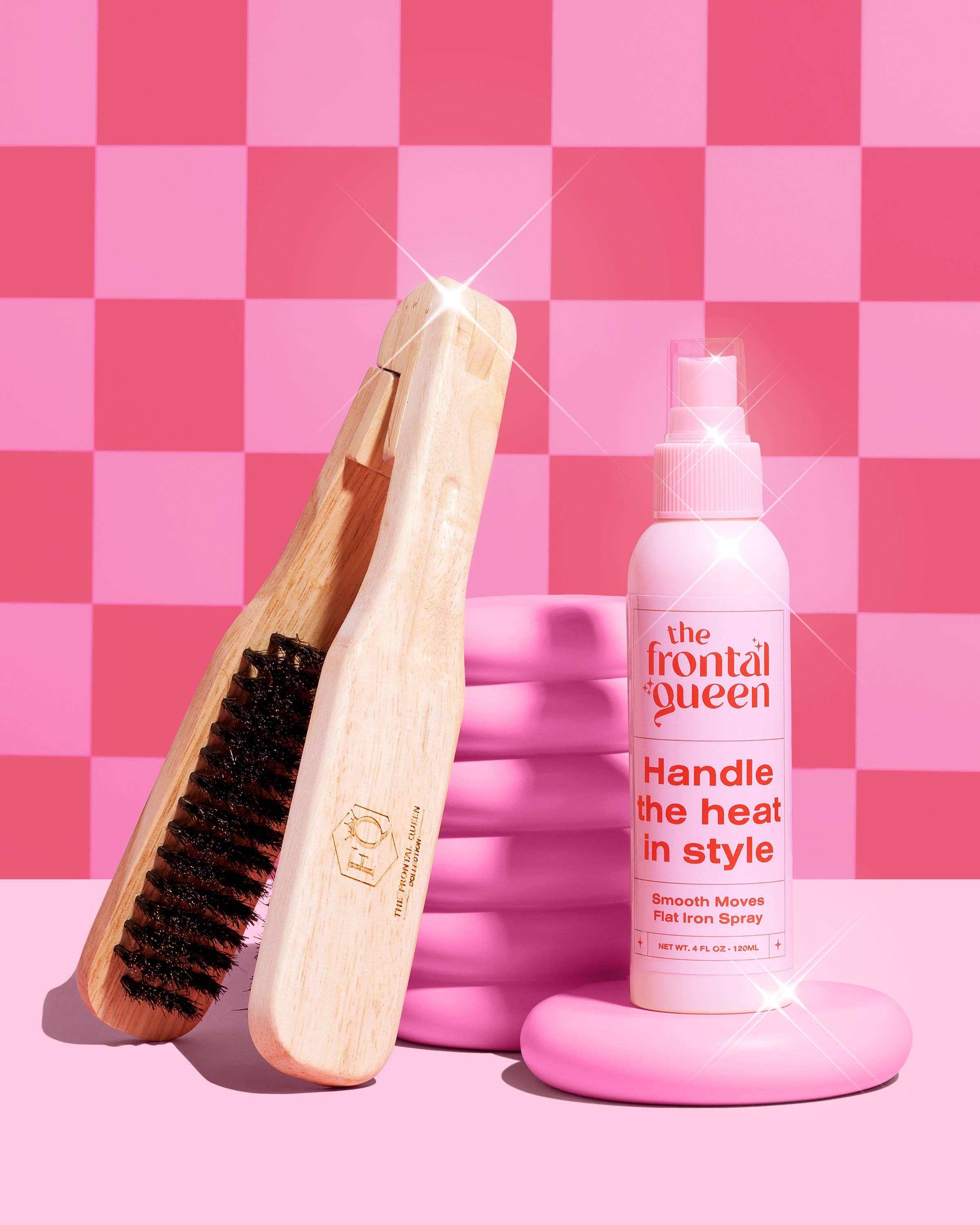 The Frontal Queen - Vendita all'ingrosso Districante capelli - Bambini e neonati - Spray Lisciante per Capelli Flat Iron8