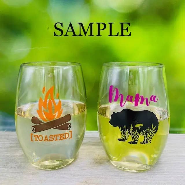 Wine-Oh! - Wholesale Wine Glass - TENNIS SAYINGS Unbreakable TRITAN Plastic Wine Glasses