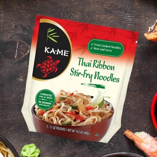 Thai Ribbon Stir Fry Noodles for wholesale by Kame