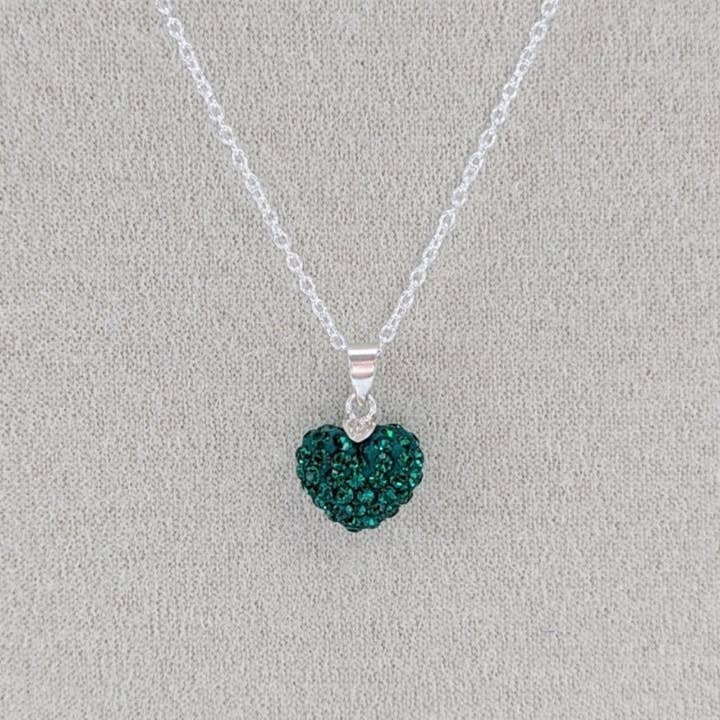 Saraswati Imports - Wholesale Pendant/Charm Necklace - SALE Sweet Heart Swarovski Crystal Pendant Necklace