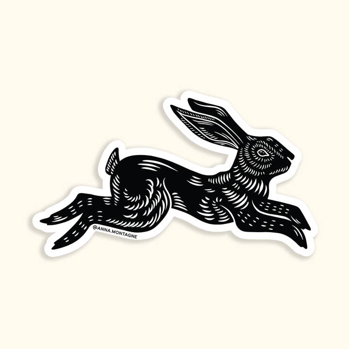 RABBIT STICKER for wholesale by Anna Montagne Studio