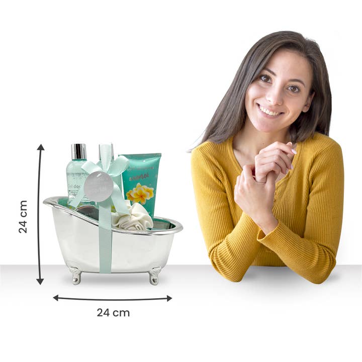 FRENCH TENDANCE - Wholesale Bath & Body Set - Gift Set - Silver Bath - Monoi - FRENCH TENDANCE