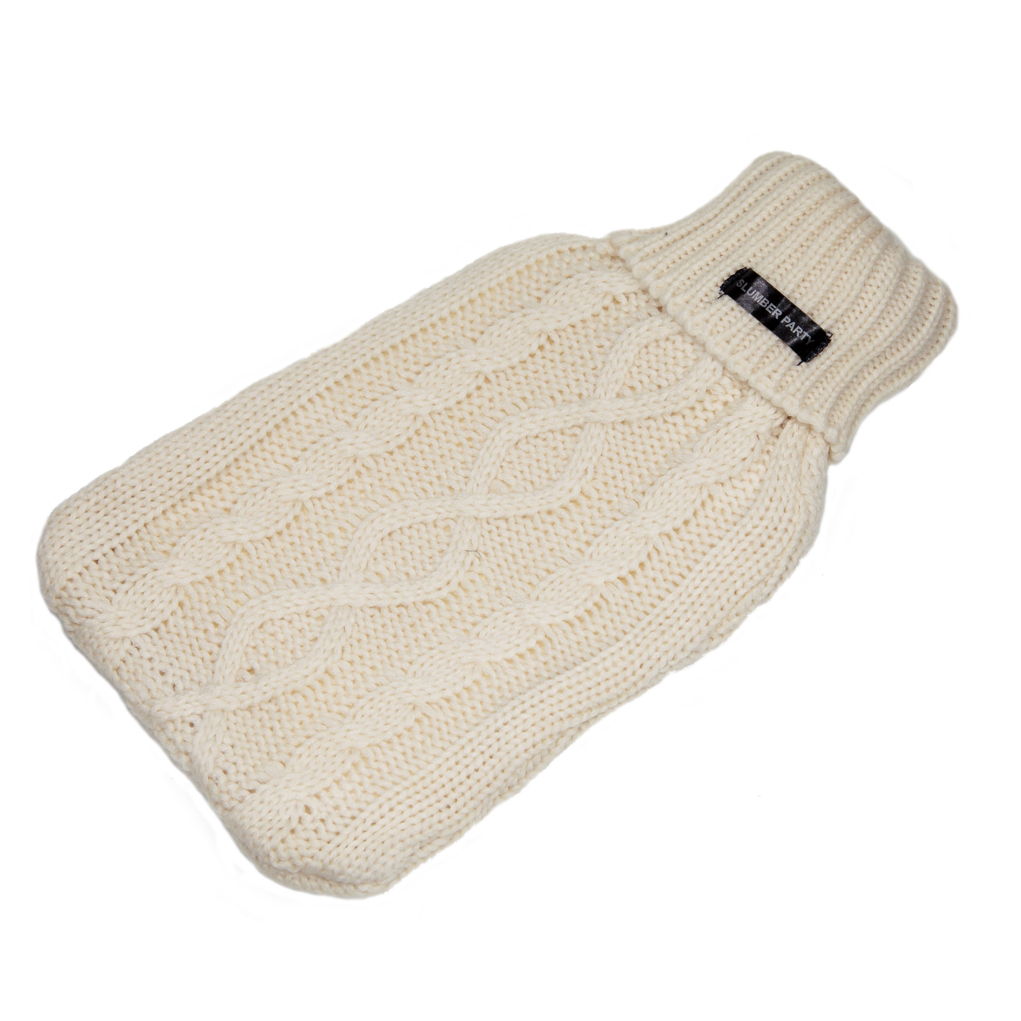 Slumber Party - Wholesale Hot/Cold Compress - Hot Water Bottle w/Knitted Ribbed Cover0