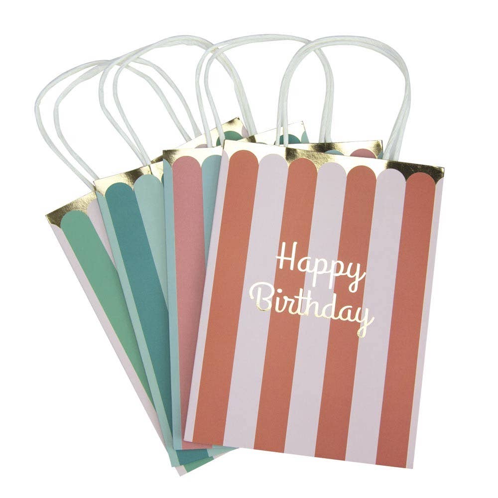 Tim&Puce Factory - Wholesale Gift Bag - MULTICOLORED HAPPY BIRTHDAY PAPER BAGS X 40