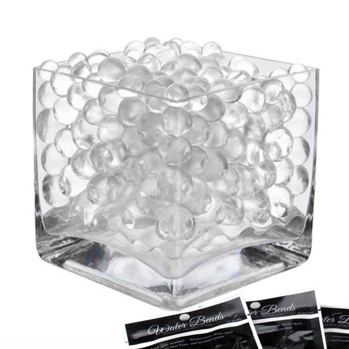 Water Beads - Clear - 48 bags in display box for wholesale by Portofino International Trading, USA