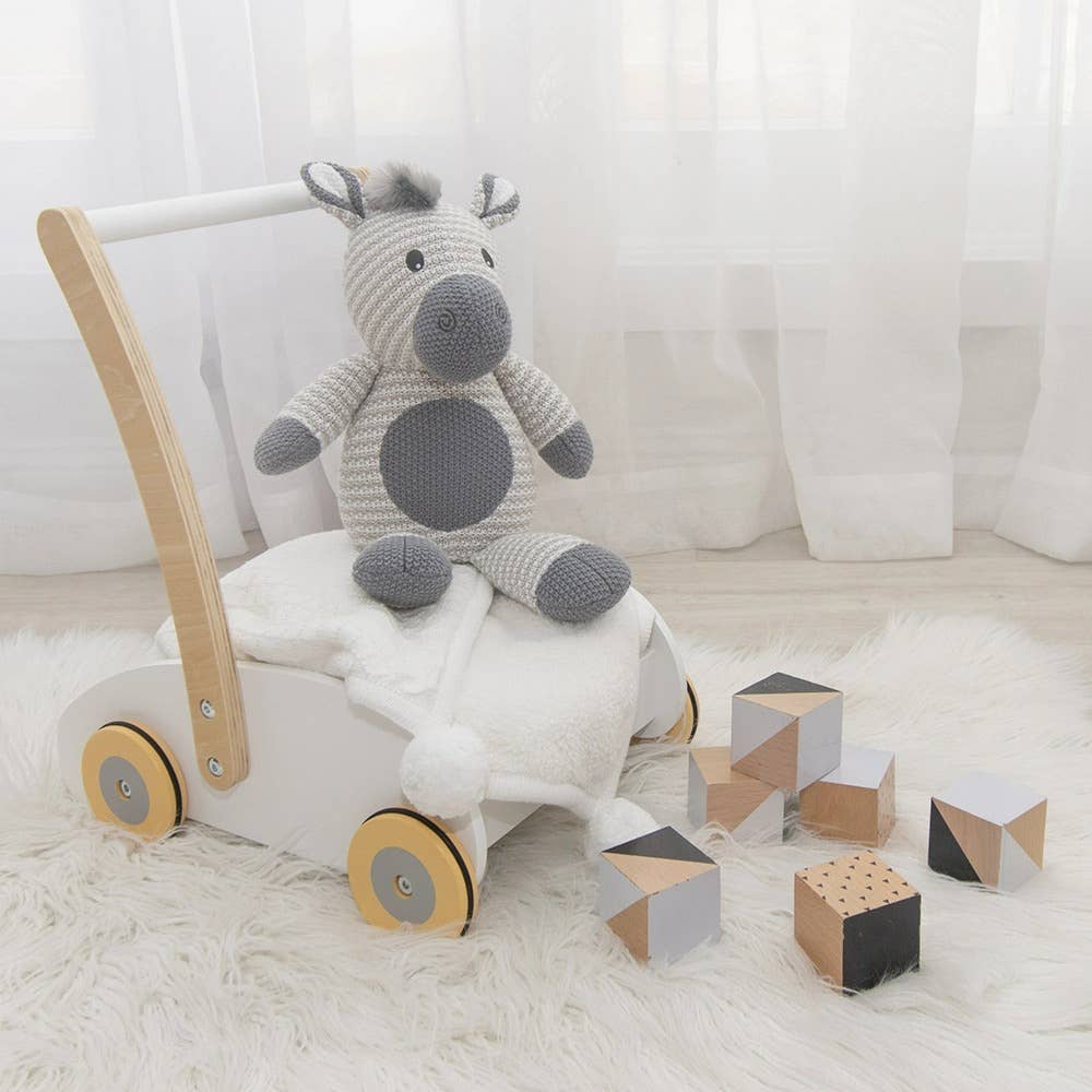 Living Textiles - Wholesale Stuffed/Plush Toy - Kids & Baby - Zac the Zebra Knitted Toy3