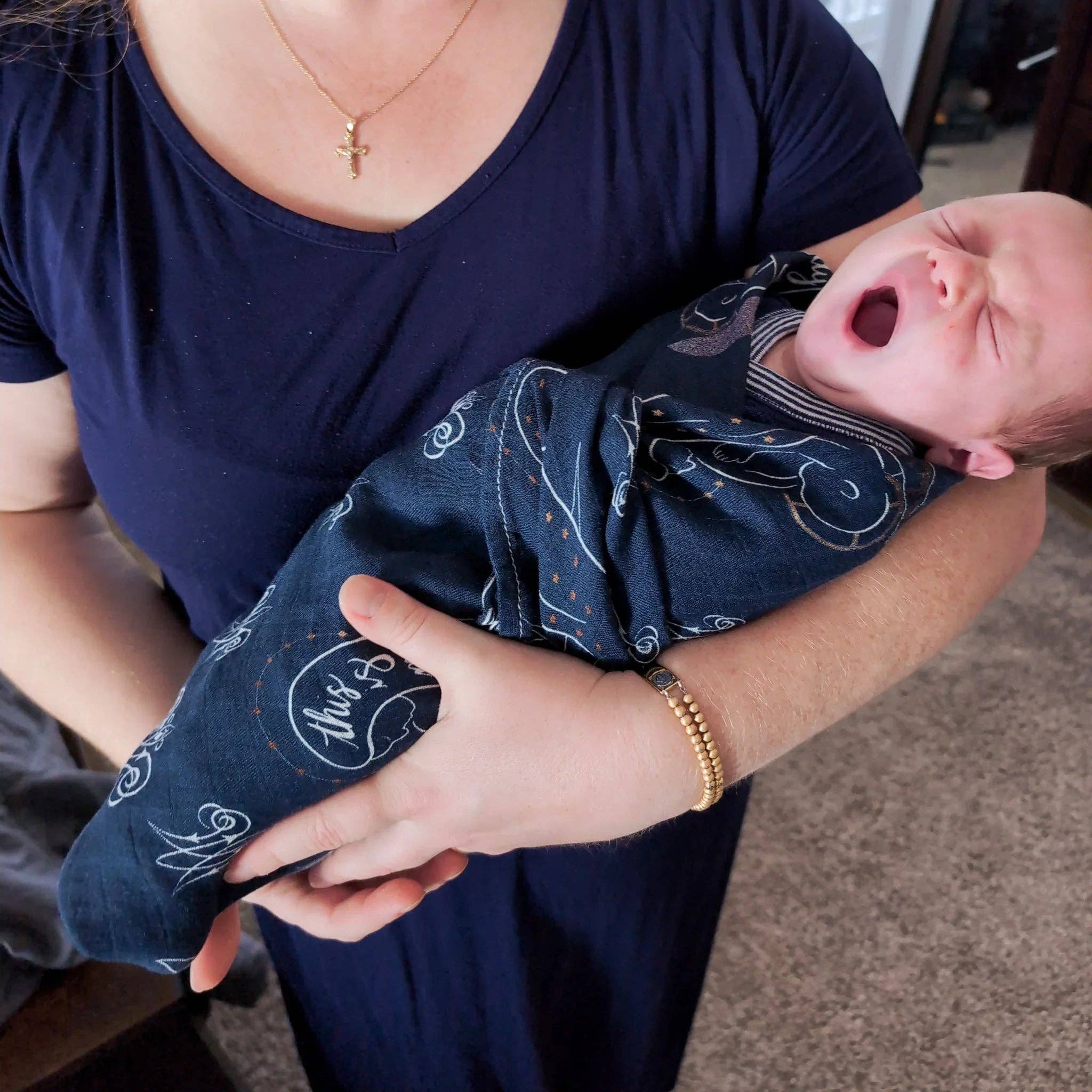 worthy of Agape - Wholesale Swaddle - Baby - Our Lady of La Leche Swaddle and Scarf3