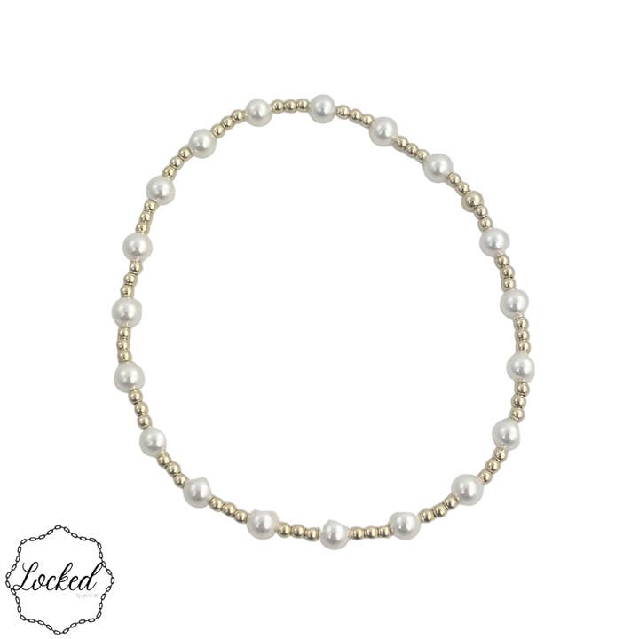 Gold Filled | Glass Pearl 30 for wholesale by Locked by Lula 'n' Lee