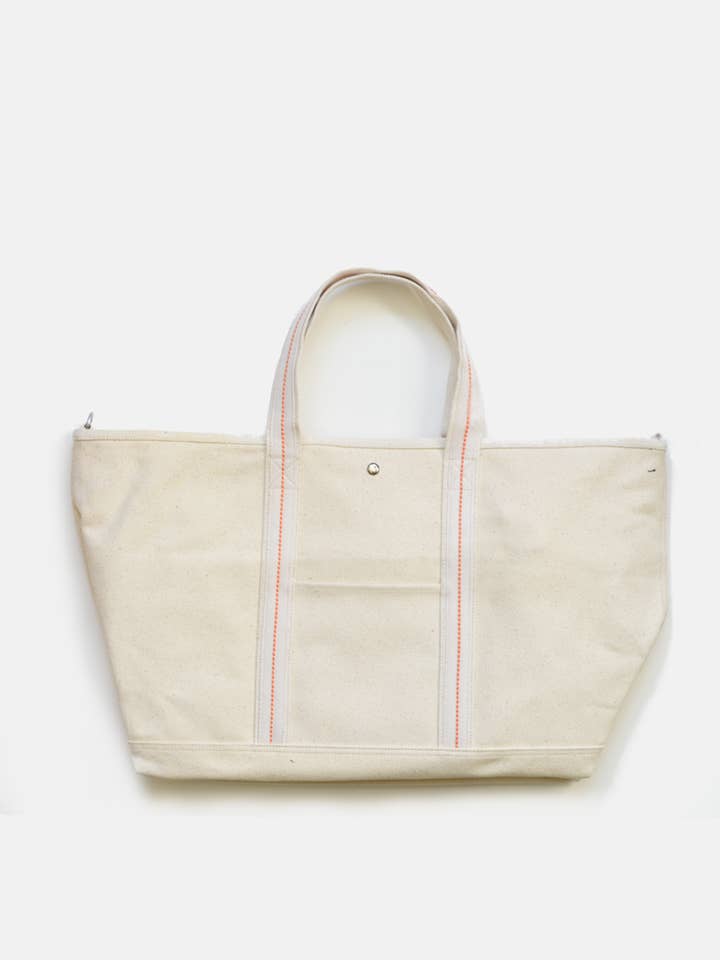 Rugged Natural Canvas Tote for wholesale by Curated Basics