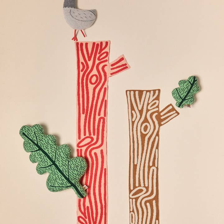 Donna Wilson – wholesale Scarf – Unisex – Log Shaped Scarf - Brown3