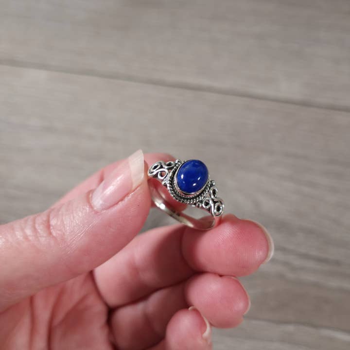 Keystone Crystals - Wholesale Cocktail/statement ring - Gemstone Sterling Silver Ring Old School Boho Style4