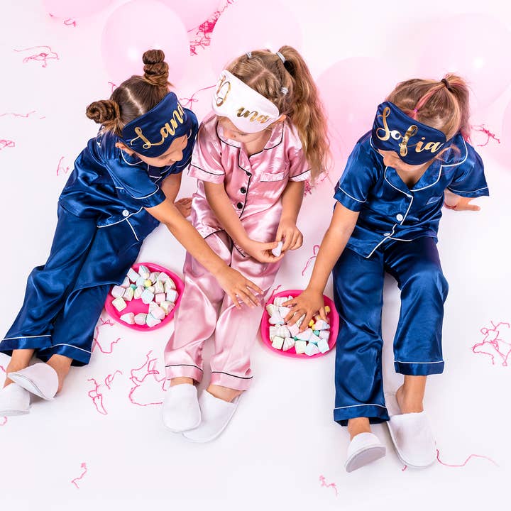 Sisters G Kids - Vendita all'ingrosso Completo pigiama - Bambini - Pigiama in raso per bambini maniche corte + pantaloni20