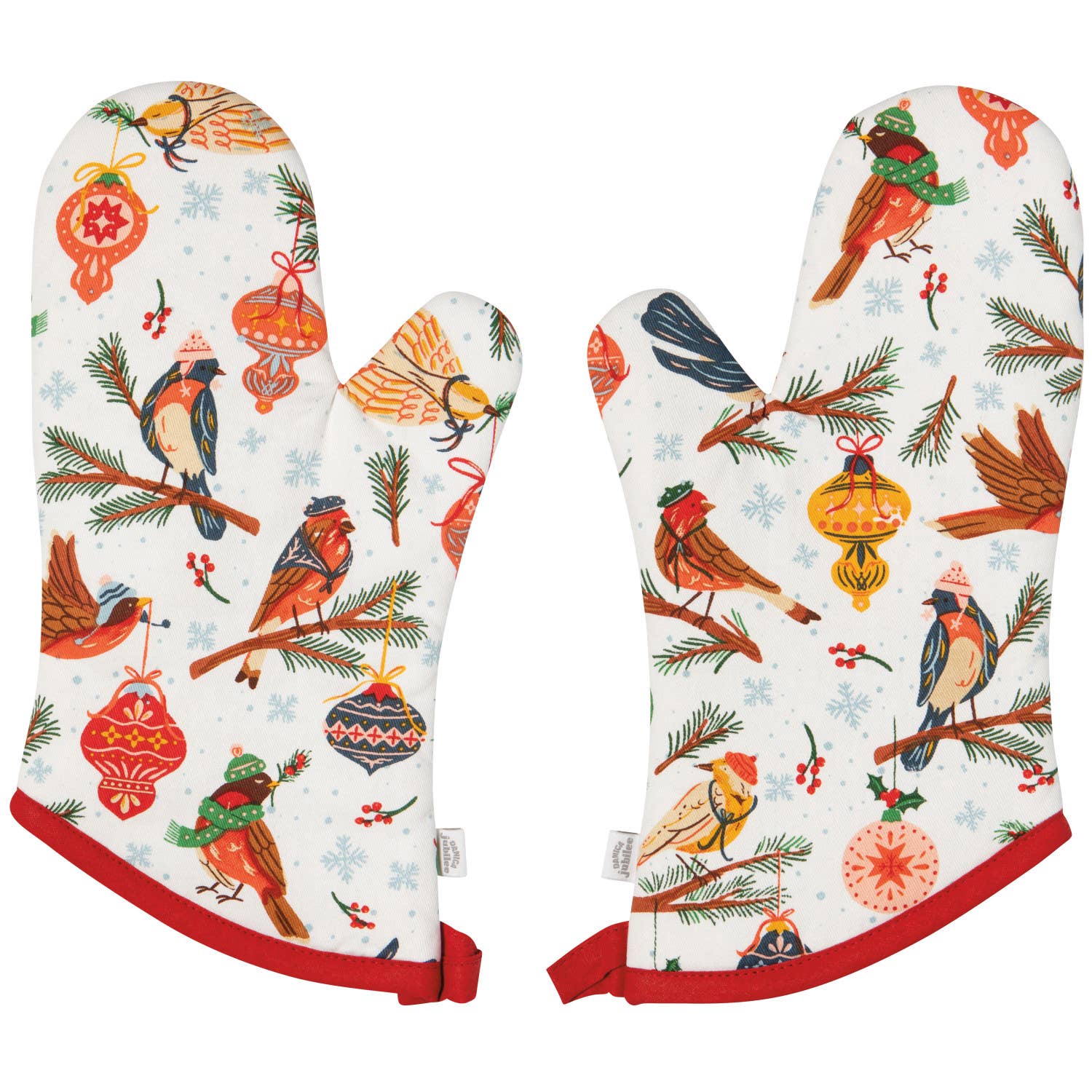 Danica Jubilee - Wholesale Oven Mitt/Pot Holder - Season's Tweetings Chritmas Oven Mitts Set of 20