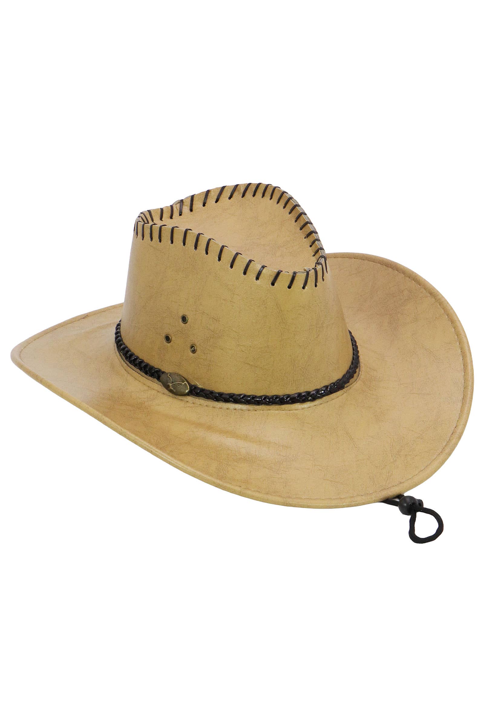 Cap Zone - Wholesale Cowboy Hat - Unisex - Braided Vegan Leather Cowboy Hat4