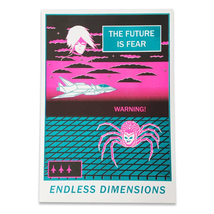 ENDLESS DIMENSIONS riso print for wholesale by AMBIENT FRIEND