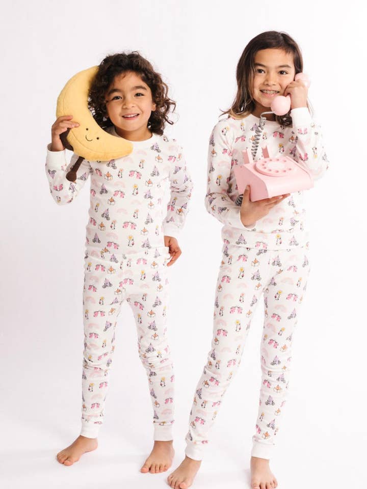 Unicorn Organic Pima Cotton Pajama Set for wholesale by Dodo Banana