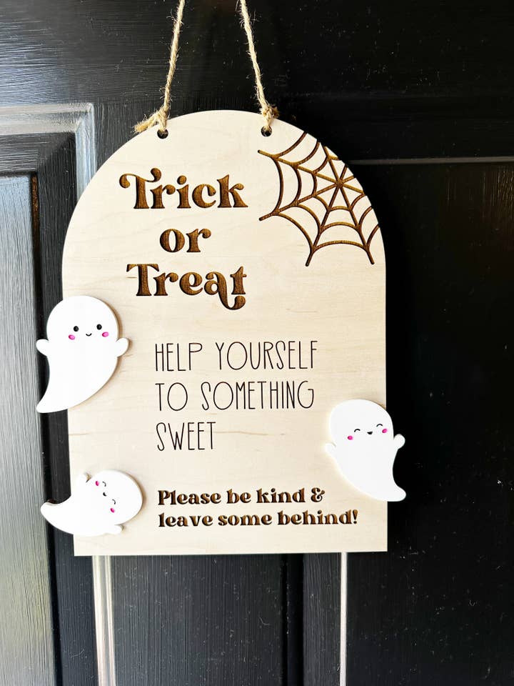 Halloween 2025 Candy Bowl Sign, Halloween Decor for wholesale by Falcon Ridge Designs LLC
