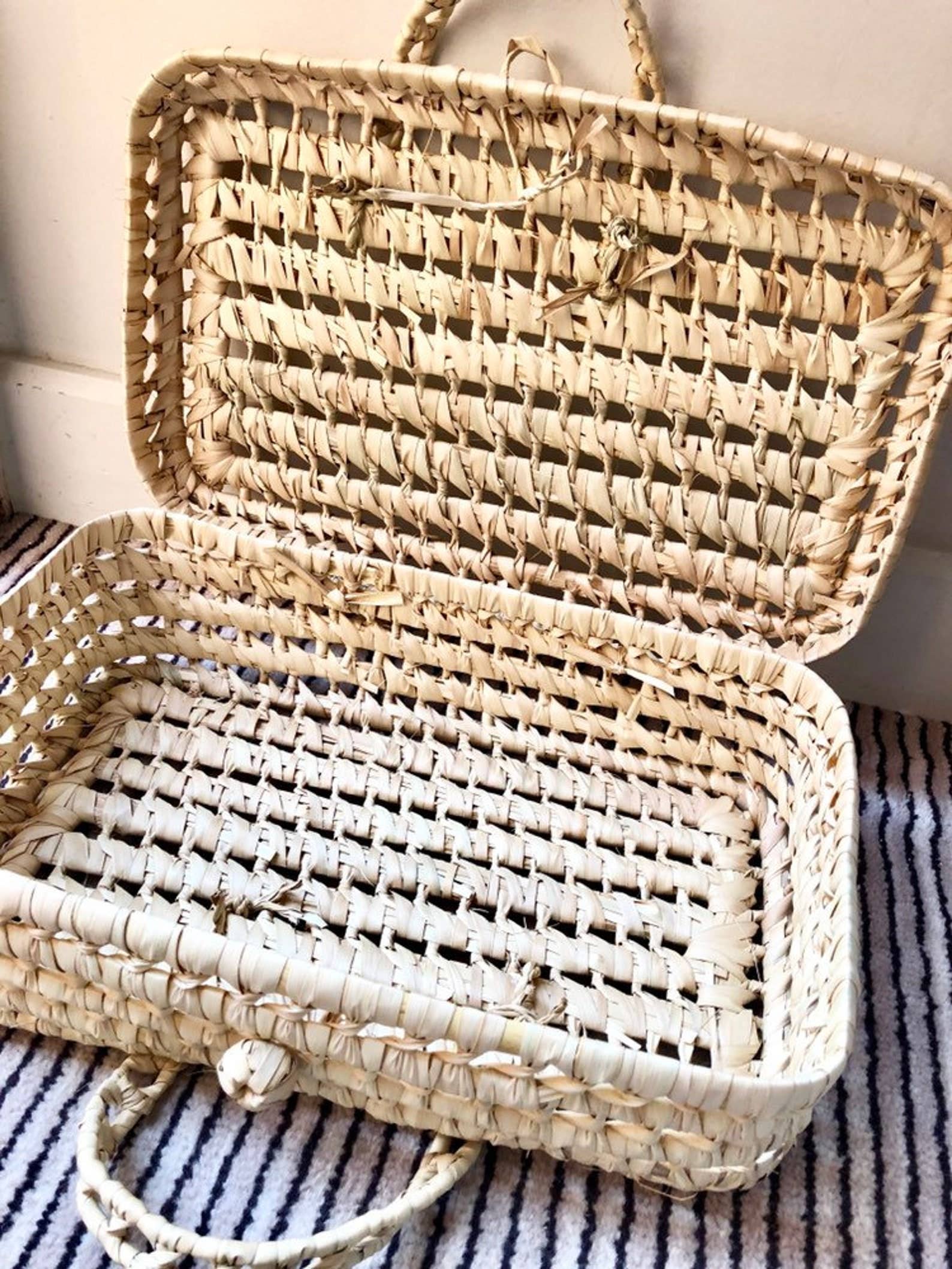 HandHappiness - Venta al por mayor Maleta - Niños - Maletas naturales de hoja de palma en 3 tamaños, incluye maleta para bebé4