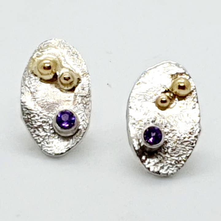 Boble smeltende ovale øreringe for engroshandel hos K.DesignJewelry