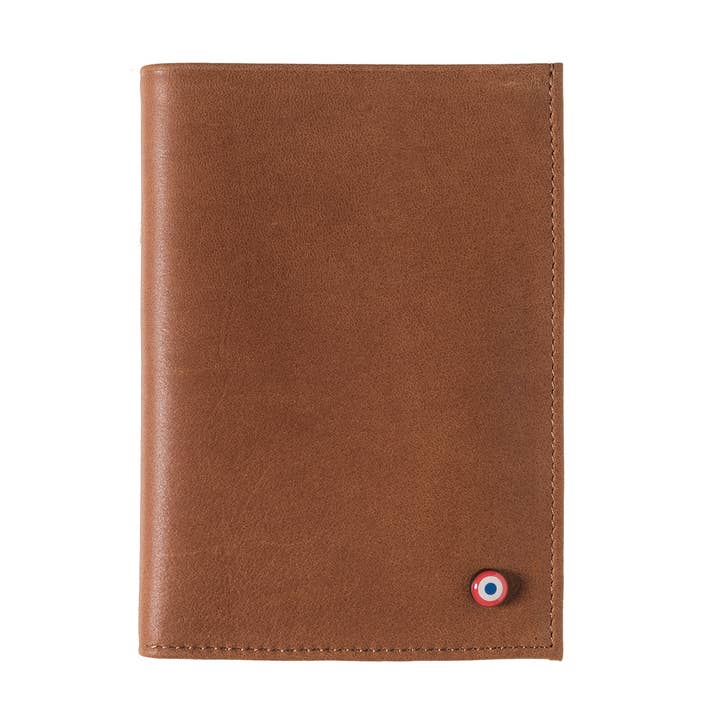 Albert Terre Brunie Große Geldbörse aus Leder im Vintage-Stil für den Großhandel von Larmorie Officiel